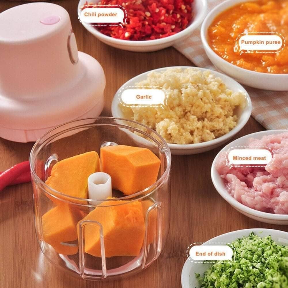 Mini Rechargeable Garlic Food Chopper 180 Ml