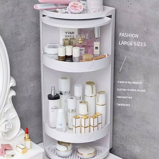 360 Degree Rotating Corner Shelf Storage