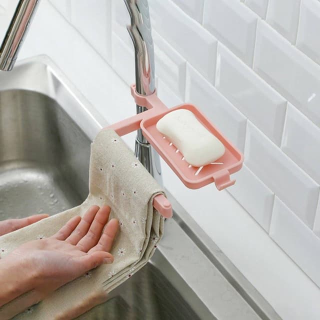 Kitchen Sink Drainer Multi-Function PP Material Sponge Soap