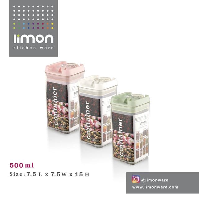 Limon 500 Ml Container (3 Pc Set)