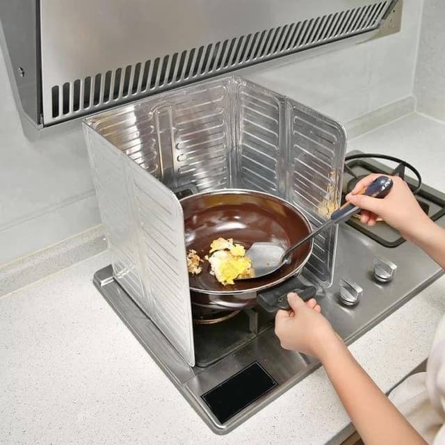 Splash Screen Cover Anti Splatter Shield Guard Kitchen Tool