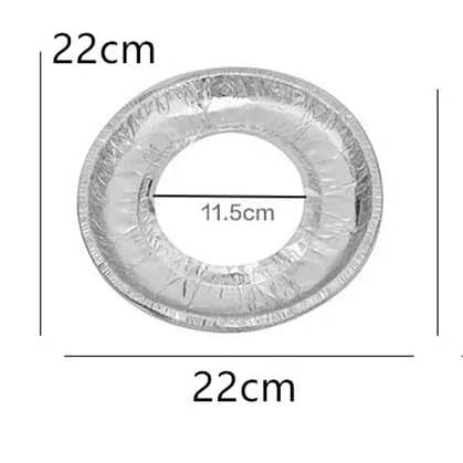 5pcs Reusable Aluminum Foil Gas Stove Cover
