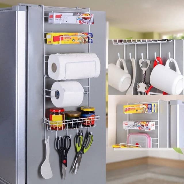 6 tier over fridge cabinet holder organiser