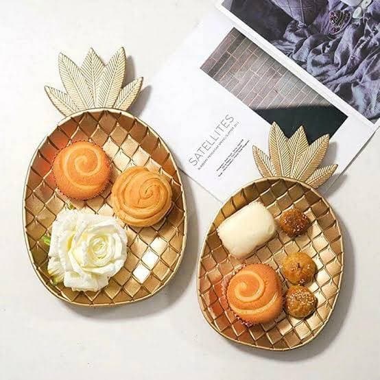 Nordic Style Wooden Pineapple Tray