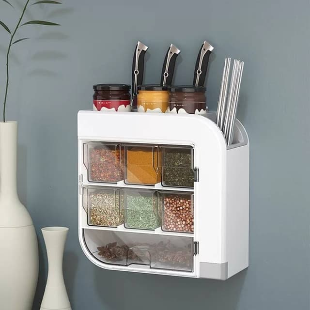 Wall Mounted Spice Rack