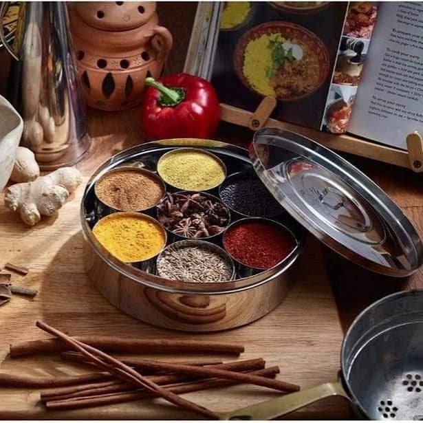 Indian Steel Spice Box
