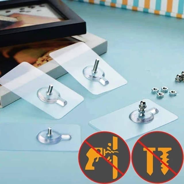 Self-Adhesive Wall Screw Sticker Punch-Free Installation