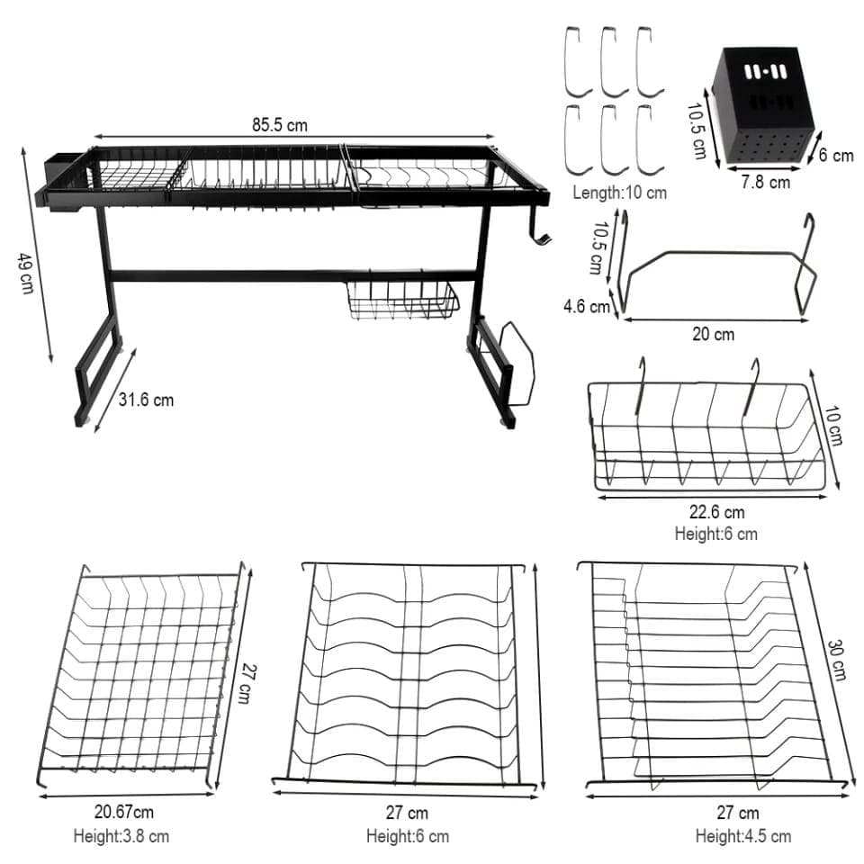 Over The Sink Dish Drying Rack