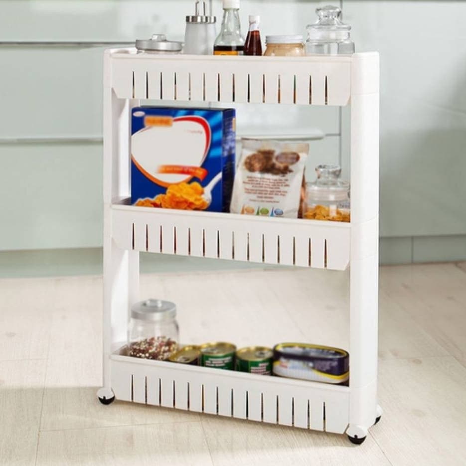 3 Layer Rectangular Kitchen Trolley