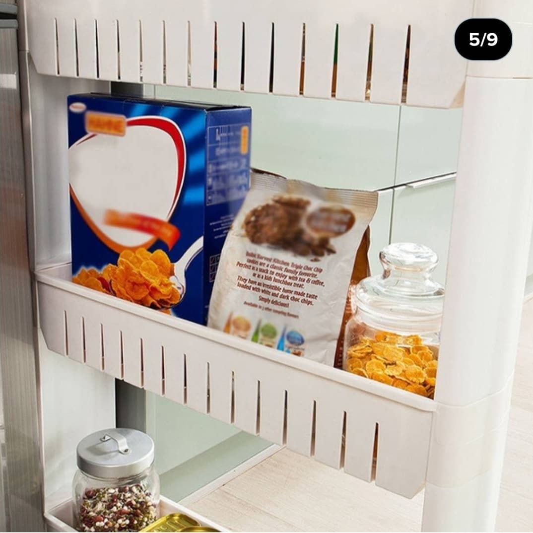 3 Layer Rectangular Kitchen Trolley