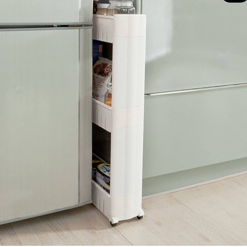 3 Layer Rectangular Kitchen Trolley