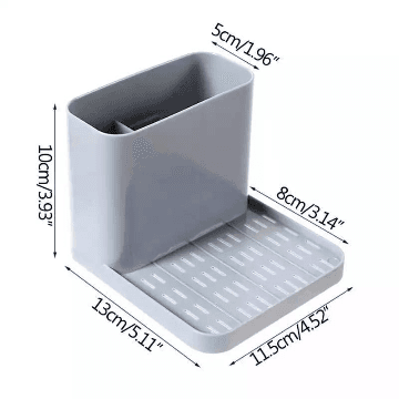 Wall-Mounted Multifunctional Toothpaste & Soap Holder