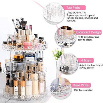 360 Degree Rotating Acrylic Organiser