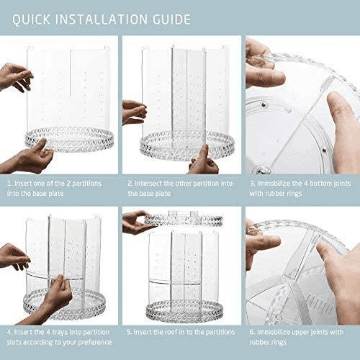 360 Degree Rotating Acrylic Organiser