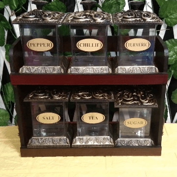 Wooden Masala Rack