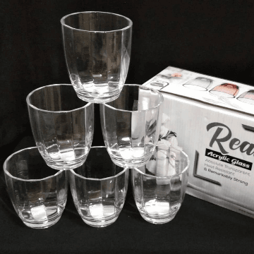 Real Acrylic Glass (6 Pc Set)