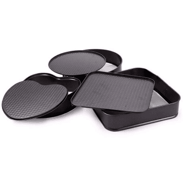 3 Pcs Cake Mould - Heart Square & Round Shape