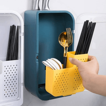 Kitchen Chopsticks Rack Multi-Function Hollow Spoon Basket