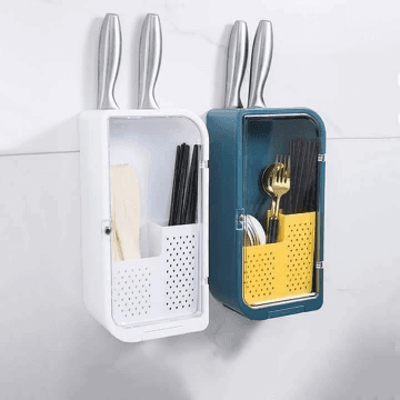 Kitchen Chopsticks Rack Multi-Function Hollow Spoon Basket