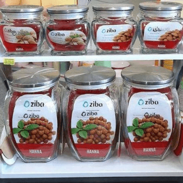 7 Pieces Steel Cap Glass jars Set