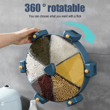 6 Grid/8.5 Litre Rotating Grain Dispenser
