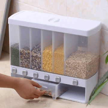 6 Grid Dry Food Dispenser