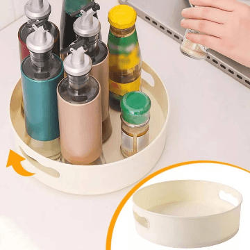 Non Slip 360 Degree Rotating Storage Tray