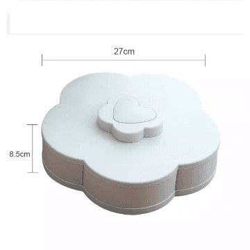 Flower Shape Rotation 5 Compartment Food Storage Box