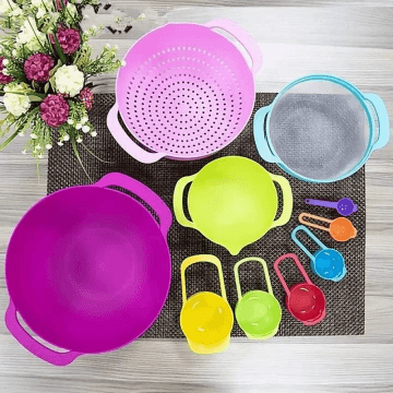 10 Pcs Mixing Bowls Set Nesting Bowls