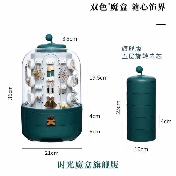 Rotating Jewelery Organiser Box