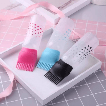 Soft Plastic Oil Comb Applicator Bottle
