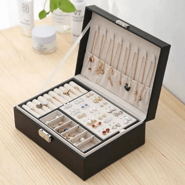 Leather Jewelery Storage Box