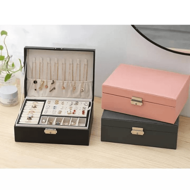 Leather Jewelery Storage Box