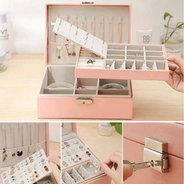 Leather Jewelery Storage Box