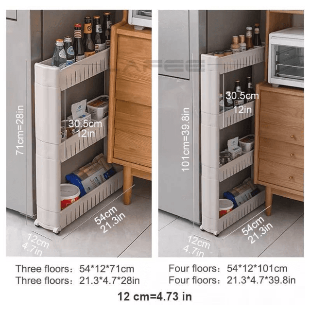 Slim Kitchen Storage Rack