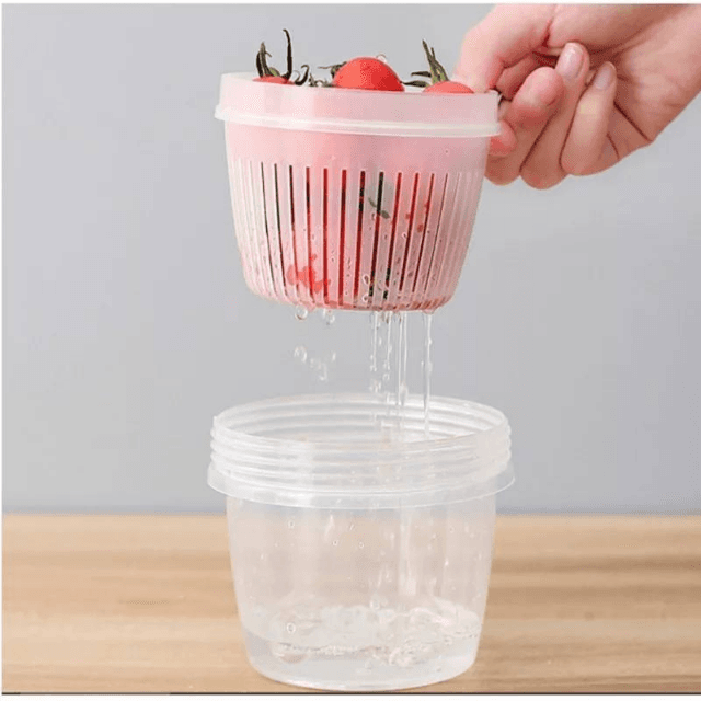 Double Layer Drain Storage Box (Pack Of 2)